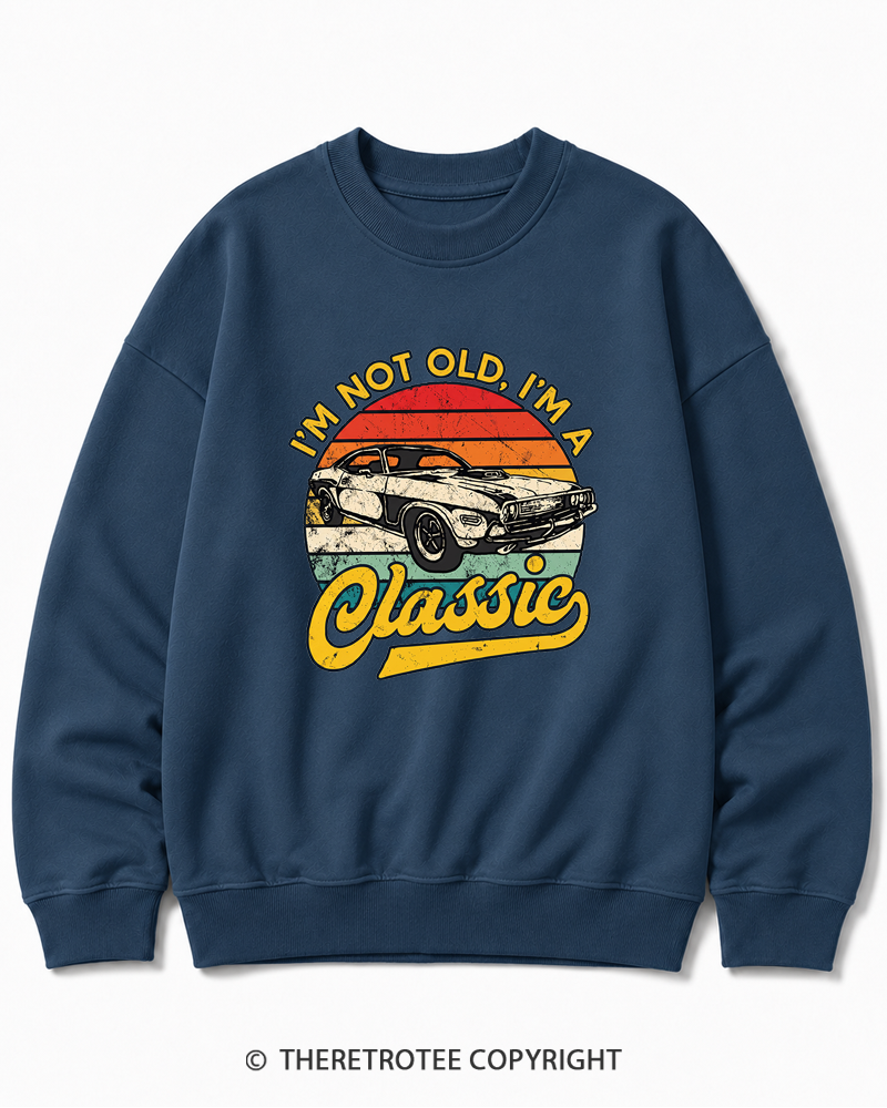 TheRetroTee I'm Not Old I'm A Classic 1970s Cotton Sweatshirt