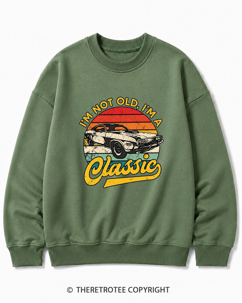 TheRetroTee I'm Not Old I'm A Classic 1970s Cotton Sweatshirt