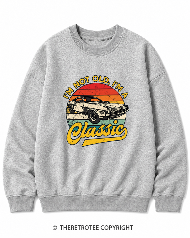 TheRetroTee I'm Not Old I'm A Classic 1970s Cotton Sweatshirt
