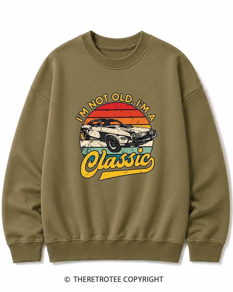 TheRetroTee I'm Not Old I'm A Classic 1970s Cotton Sweatshirt