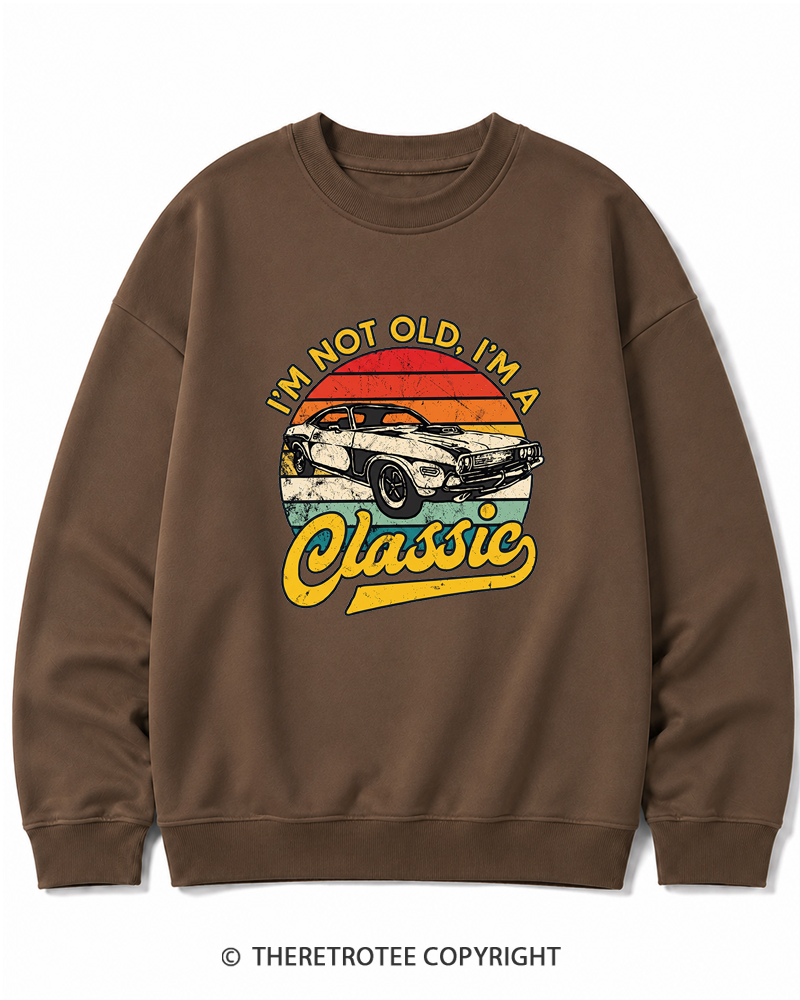 TheRetroTee I'm Not Old I'm A Classic 1970s Cotton Sweatshirt