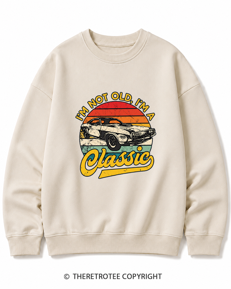 TheRetroTee I'm Not Old I'm A Classic 1970s Cotton Sweatshirt