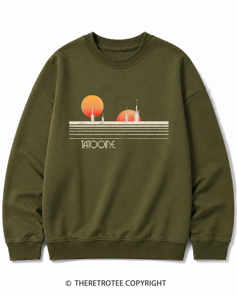 TheRetroTee Galaxy 1980s Cotton Sweatshirt