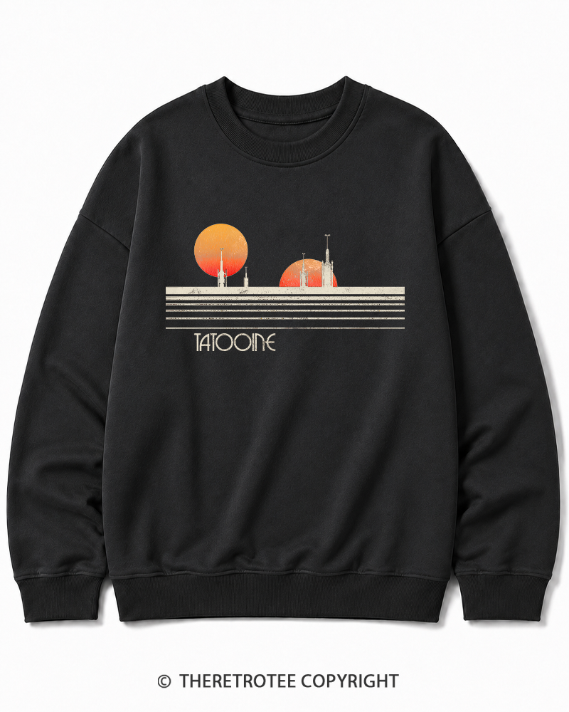 TheRetroTee Galaxy 1980s Cotton Sweatshirt