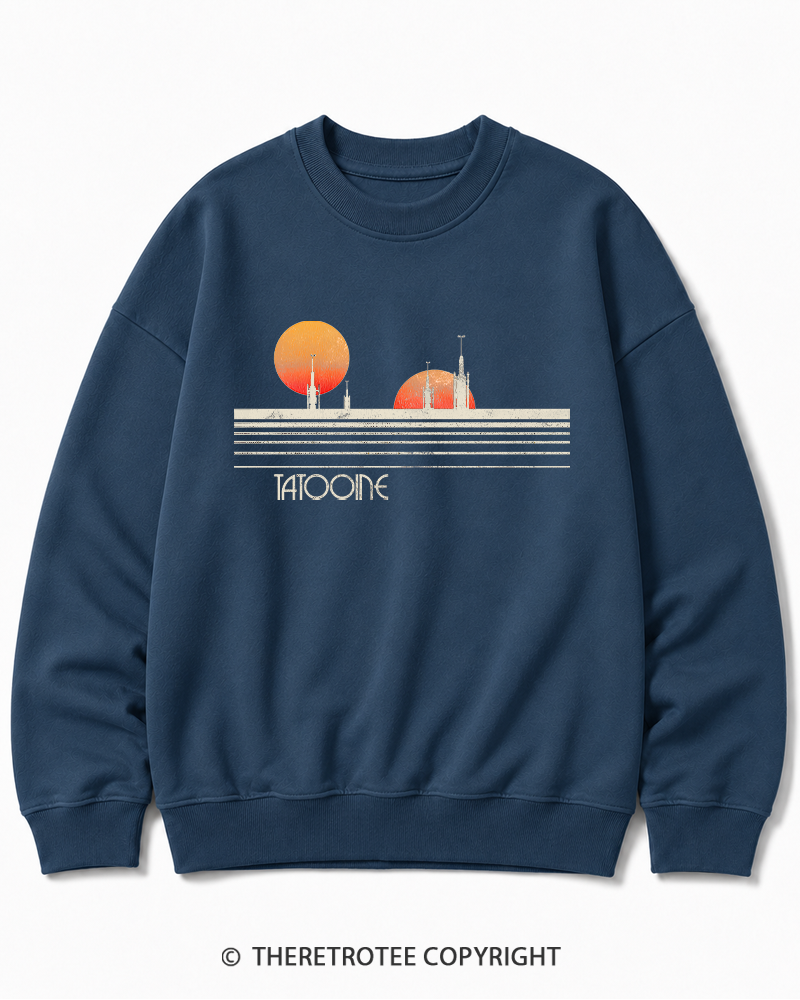 TheRetroTee Galaxy 1980s Cotton Sweatshirt