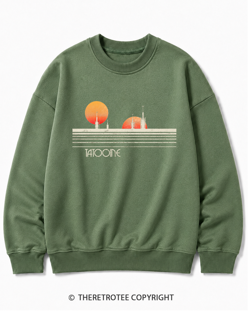 TheRetroTee Galaxy 1980s Cotton Sweatshirt