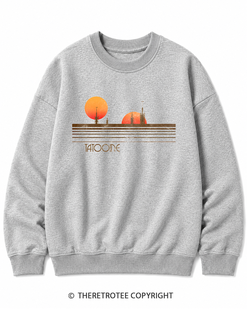 TheRetroTee Galaxy 1980s Cotton Sweatshirt