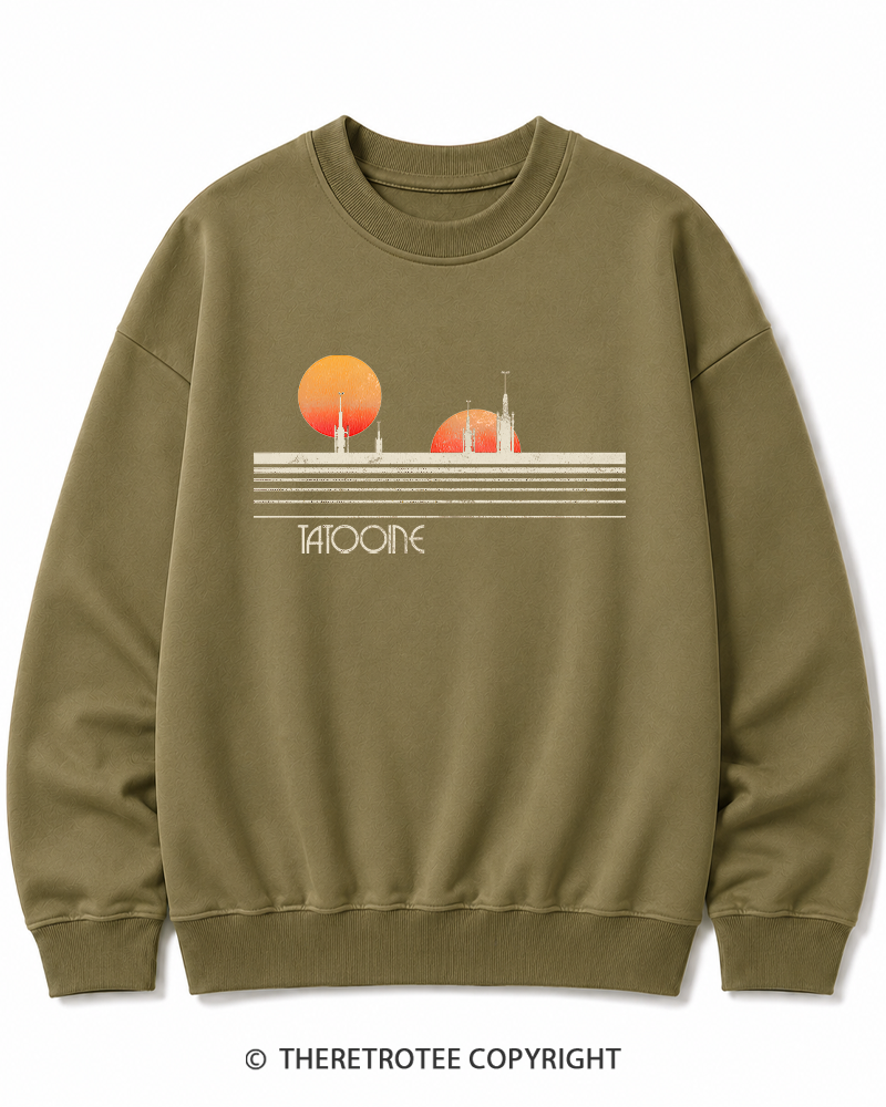TheRetroTee Galaxy 1980s Cotton Sweatshirt
