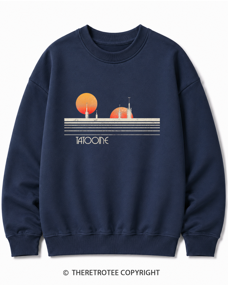 TheRetroTee Galaxy 1980s Cotton Sweatshirt