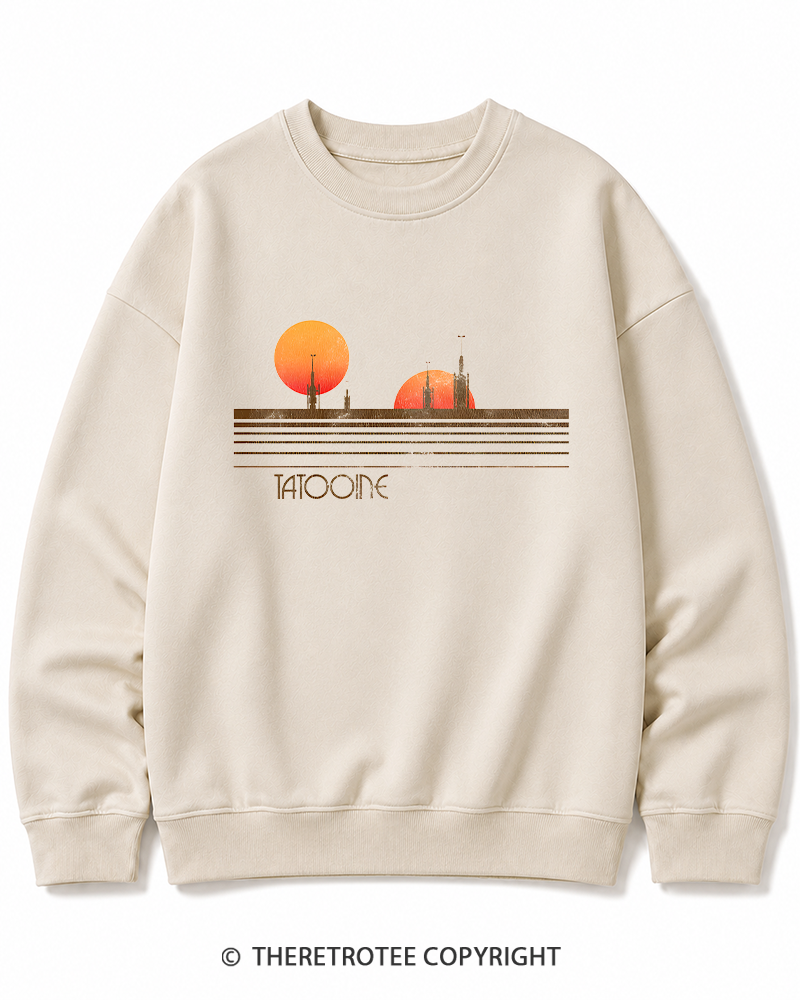 TheRetroTee Galaxy 1980s Cotton Sweatshirt