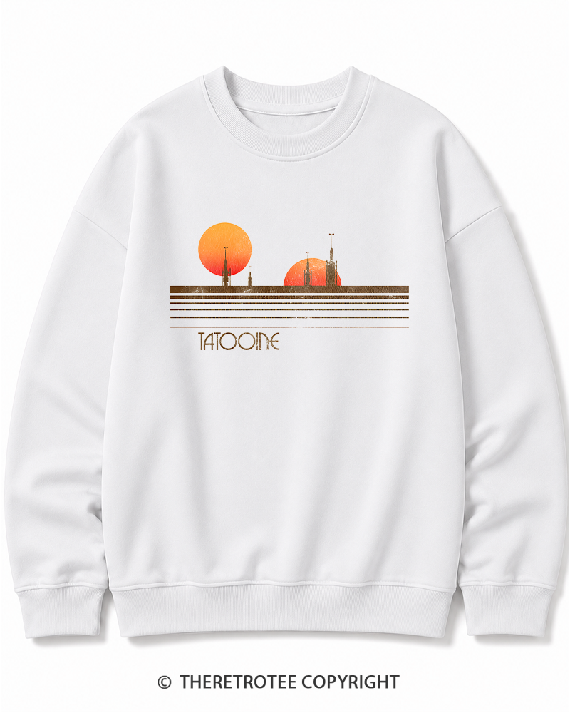 TheRetroTee Galaxy 1980s Cotton Sweatshirt