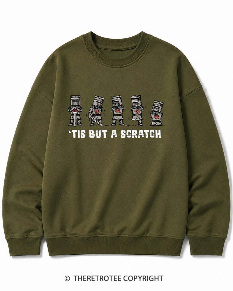 TheRetroTee Tis But A Scratch 1970s Cotton Sweatshirt