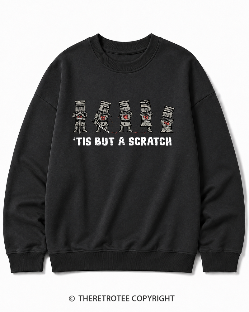 TheRetroTee Tis But A Scratch 1970s Cotton Sweatshirt