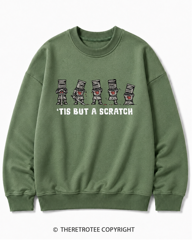 TheRetroTee Tis But A Scratch 1970s Cotton Sweatshirt