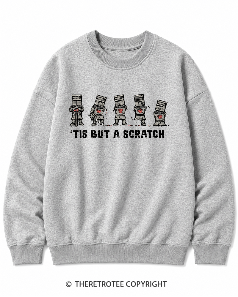 TheRetroTee Tis But A Scratch 1970s Cotton Sweatshirt