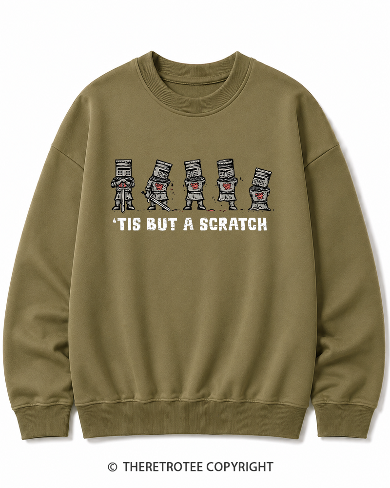 TheRetroTee Tis But A Scratch 1970s Cotton Sweatshirt