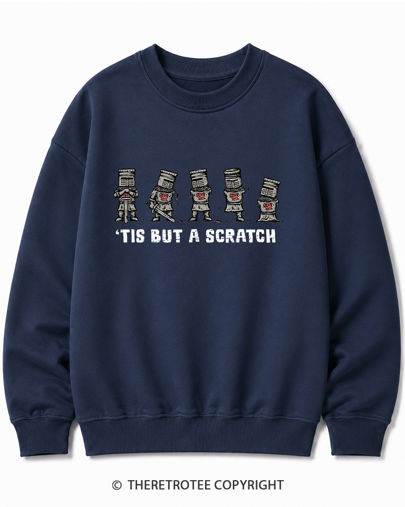 TheRetroTee Tis But A Scratch 1970s Cotton Sweatshirt