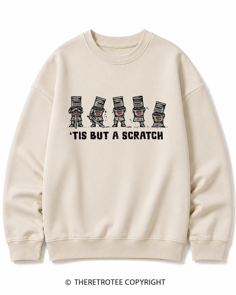 TheRetroTee Tis But A Scratch 1970s Cotton Sweatshirt
