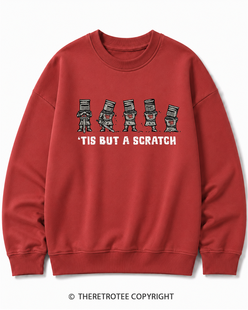 TheRetroTee Tis But A Scratch 1970s Cotton Sweatshirt