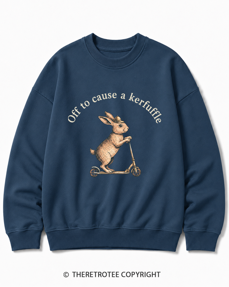 TheRetroTee Off To Cause A Kerfuffle 1950s Cotton Sweatshirt
