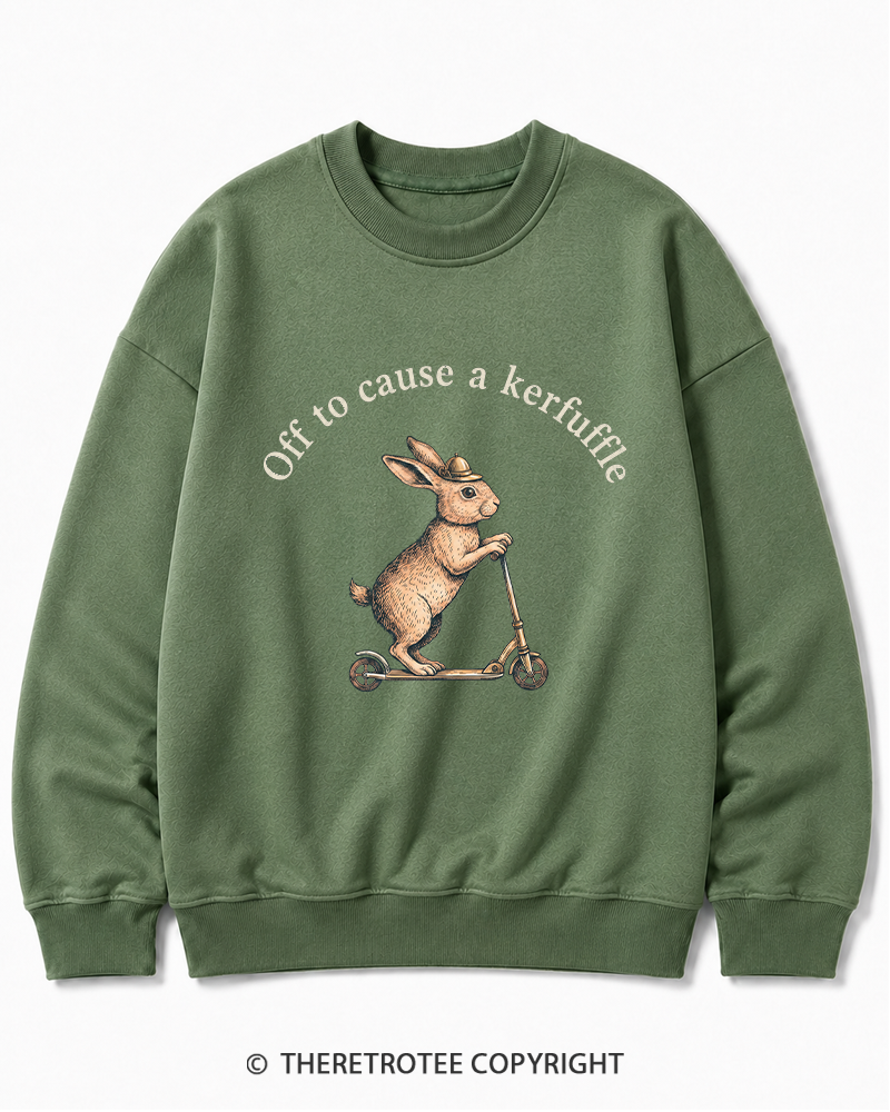 TheRetroTee Off To Cause A Kerfuffle 1950s Cotton Sweatshirt