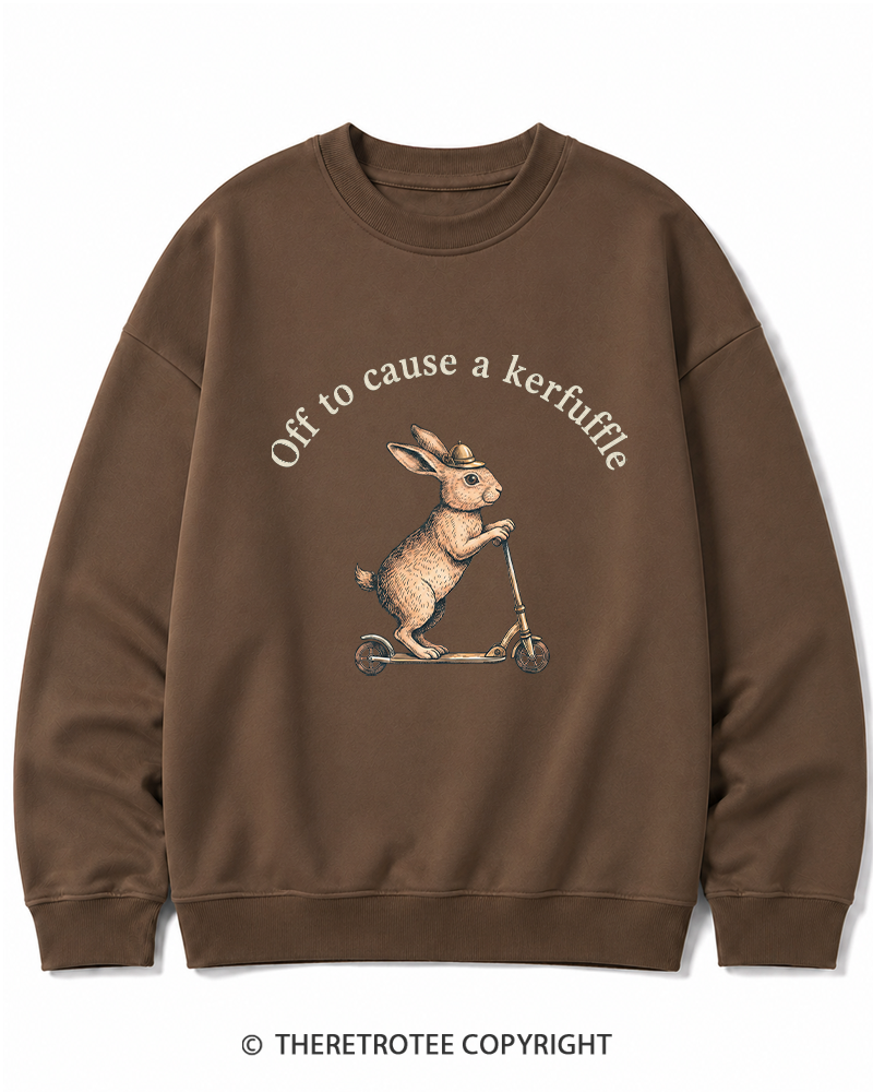 TheRetroTee Off To Cause A Kerfuffle 1950s Cotton Sweatshirt