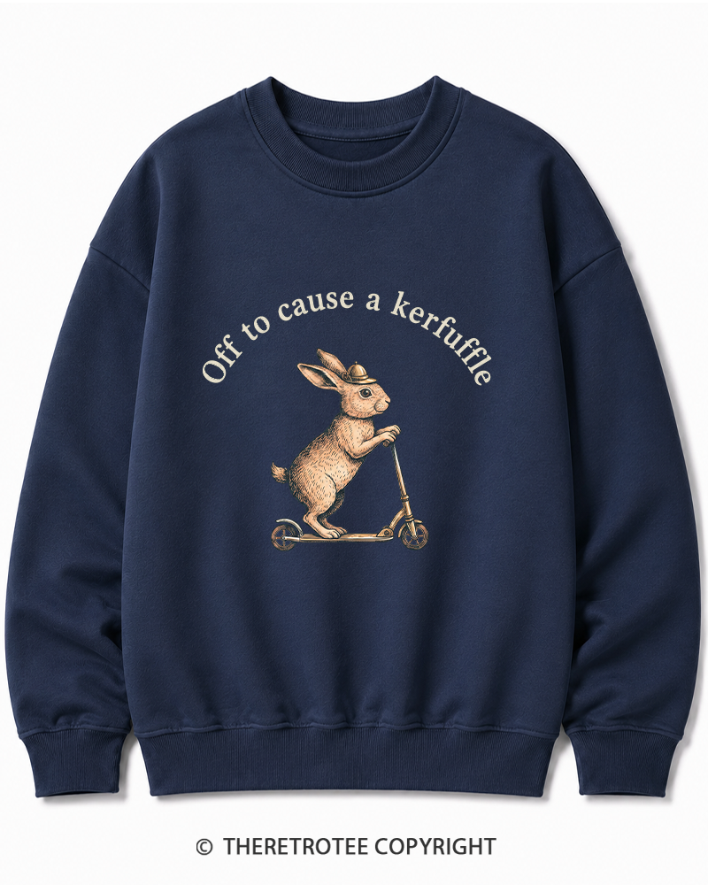 TheRetroTee Off To Cause A Kerfuffle 1950s Cotton Sweatshirt