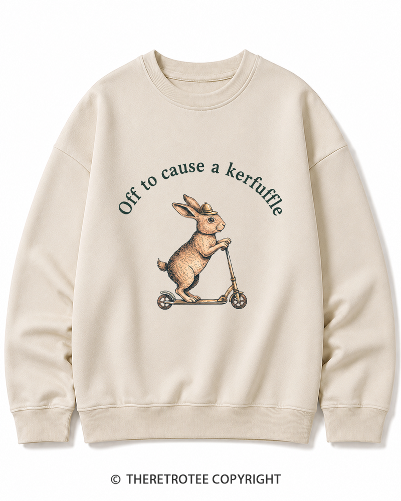 TheRetroTee Off To Cause A Kerfuffle 1950s Cotton Sweatshirt