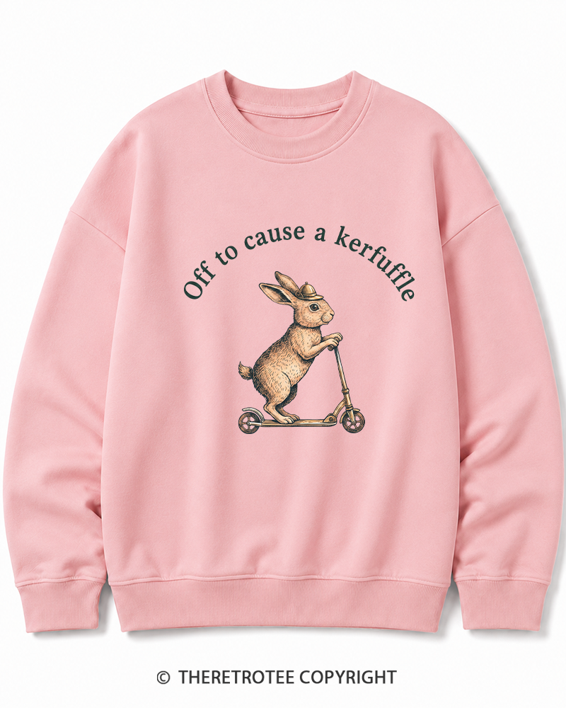 TheRetroTee Off To Cause A Kerfuffle 1950s Cotton Sweatshirt