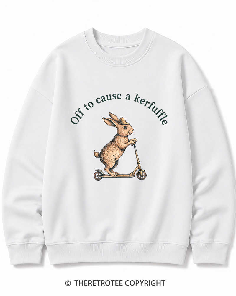 TheRetroTee Off To Cause A Kerfuffle 1950s Cotton Sweatshirt