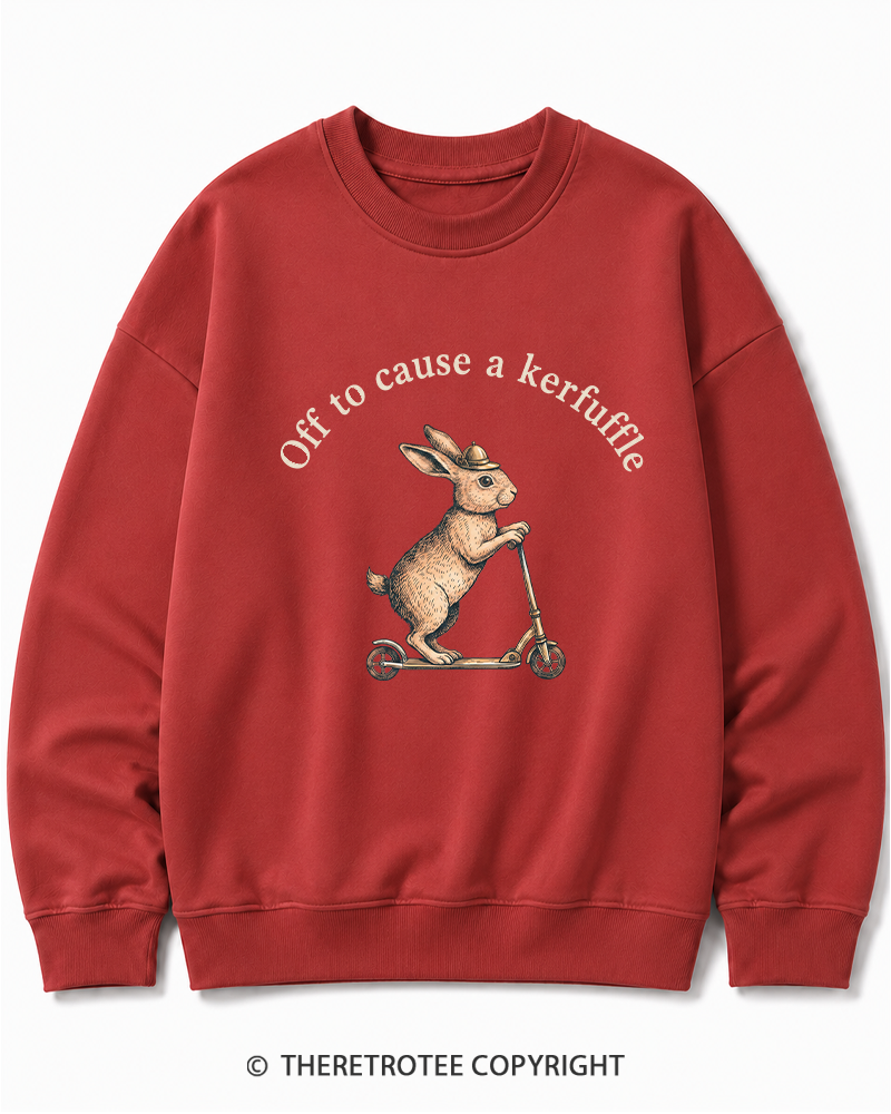 TheRetroTee Off To Cause A Kerfuffle 1950s Cotton Sweatshirt