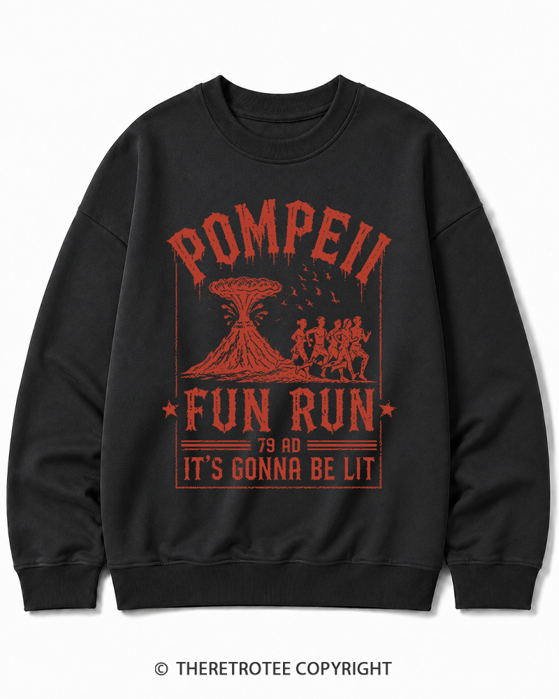 TheRetroTee Pompeii Fun Run 1660s Cotton Sweatshirt