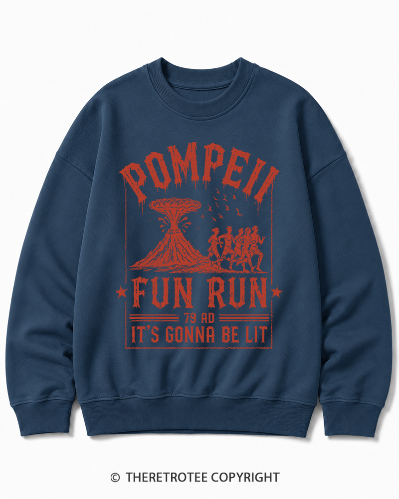 TheRetroTee Pompeii Fun Run 1660s Cotton Sweatshirt