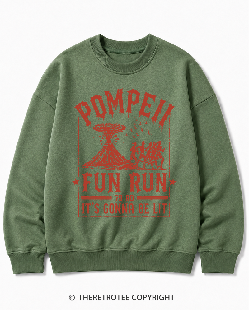 TheRetroTee Pompeii Fun Run 1660s Cotton Sweatshirt