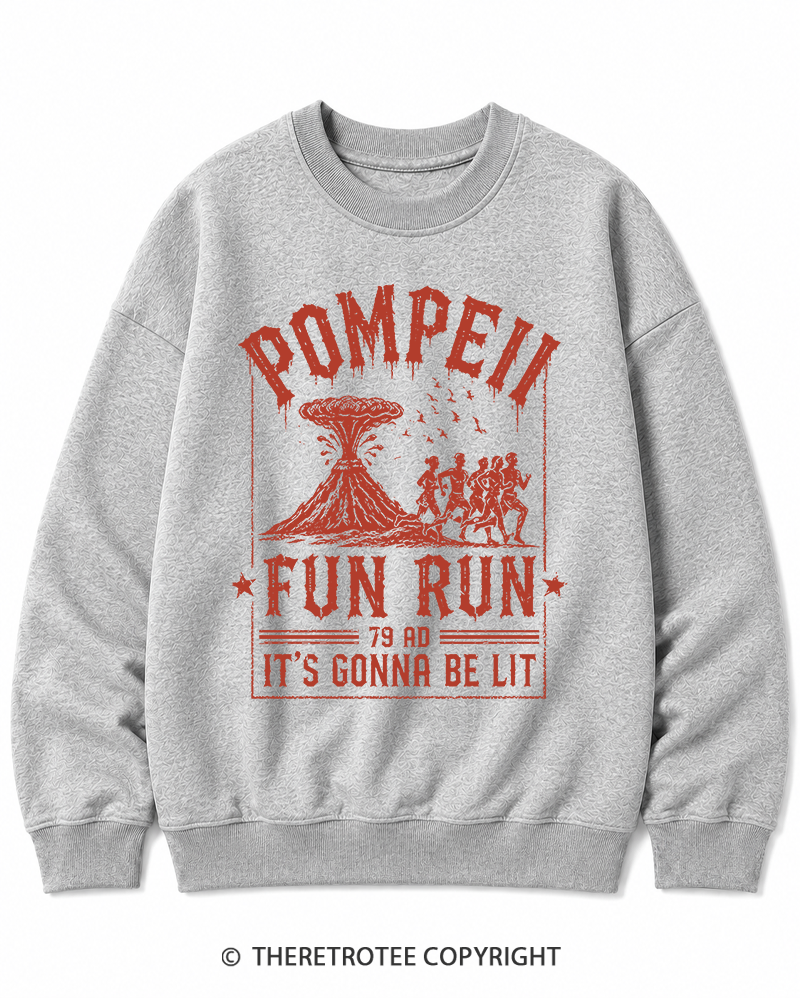 TheRetroTee Pompeii Fun Run 1660s Cotton Sweatshirt