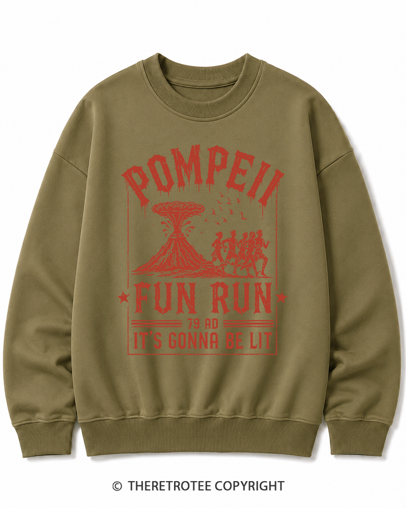 TheRetroTee Pompeii Fun Run 1660s Cotton Sweatshirt