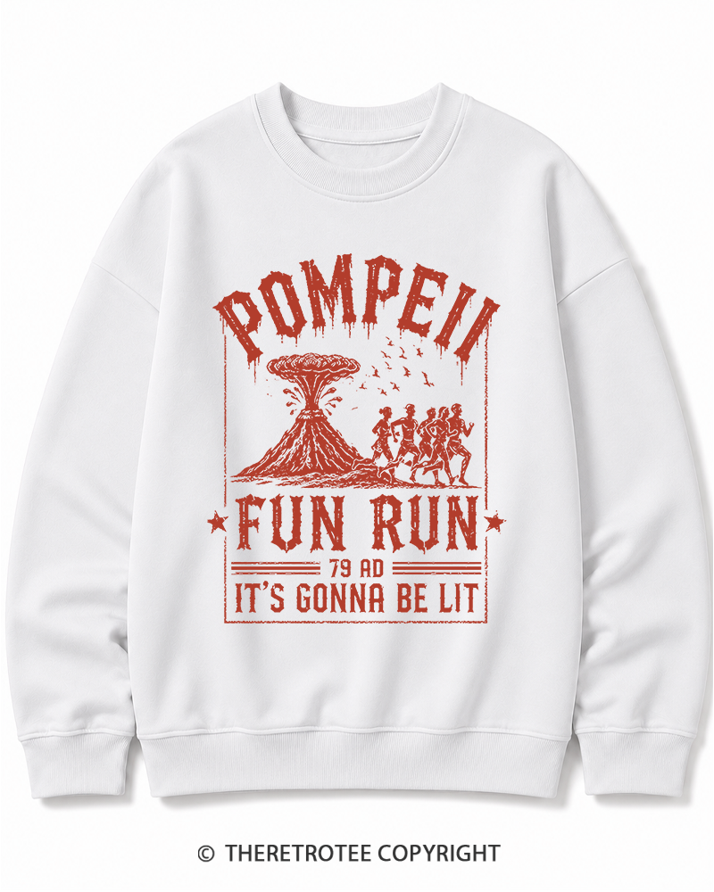TheRetroTee Pompeii Fun Run 1660s Cotton Sweatshirt
