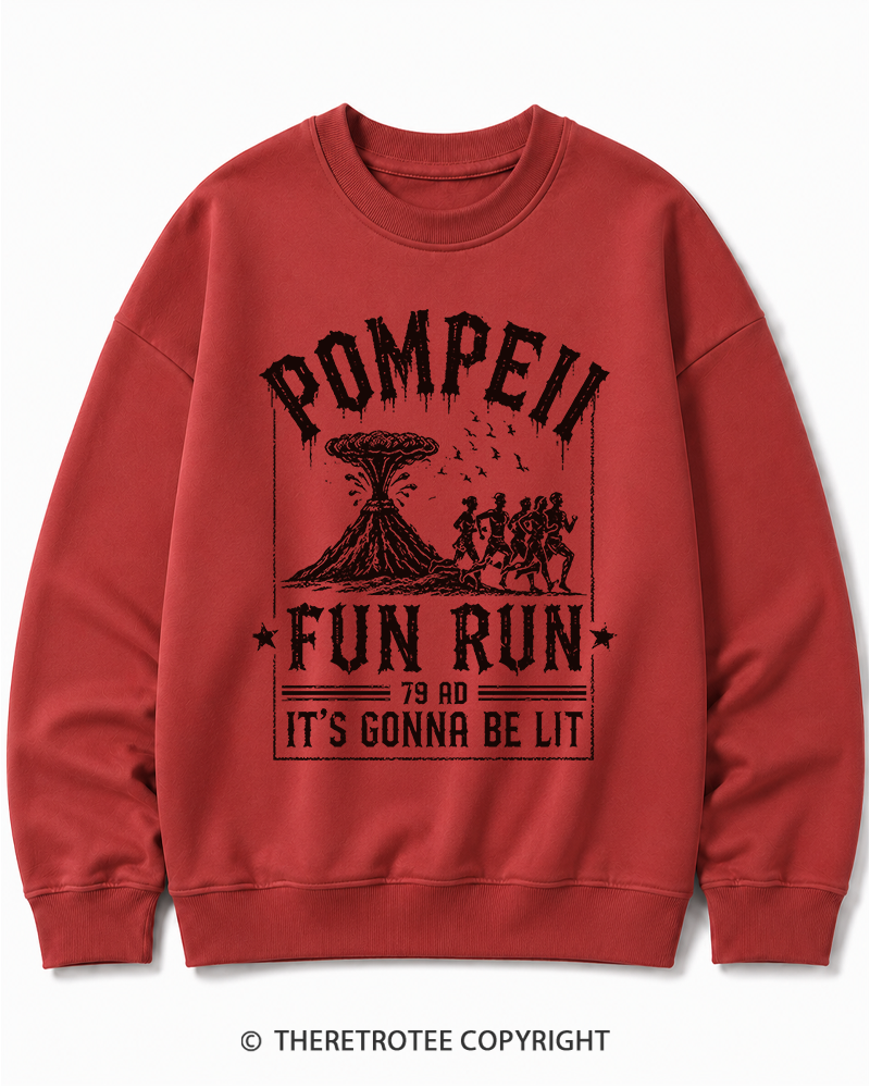 TheRetroTee Pompeii Fun Run 1660s Cotton Sweatshirt