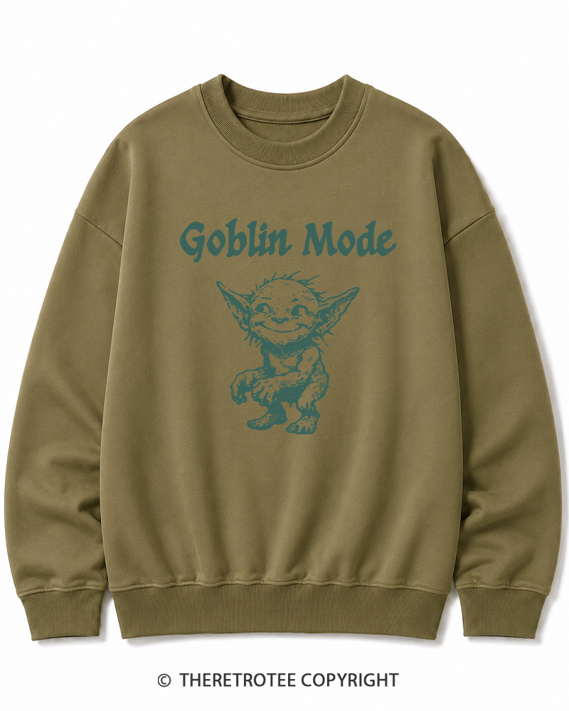 TheRetroTee Goblin Mode Cotton Sweatshirt
