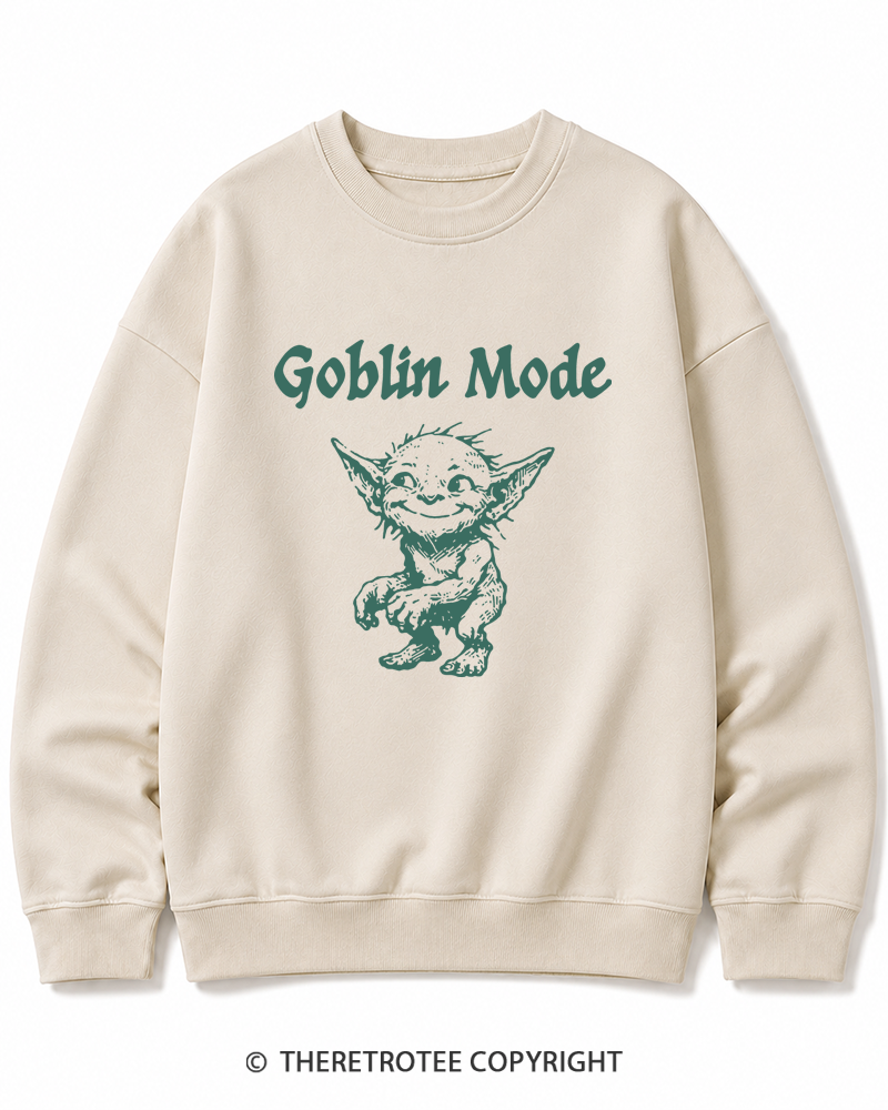 TheRetroTee Goblin Mode Cotton Sweatshirt