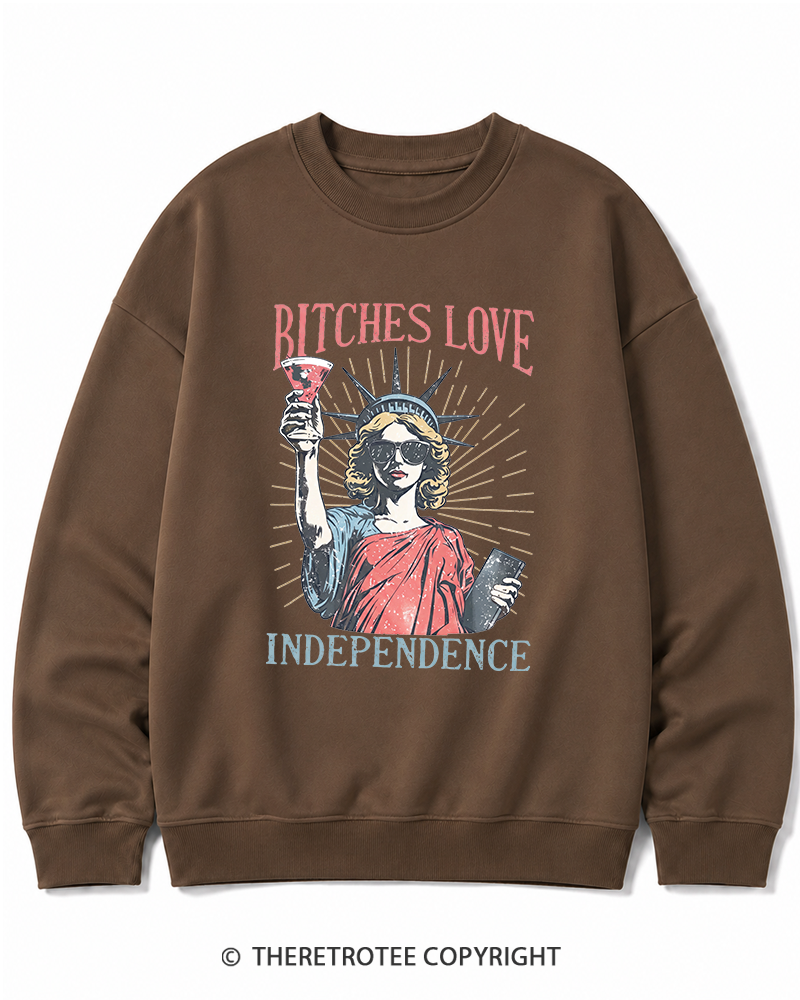 TheRetroTee Love Independence 1776 Cotton Sweatshirt