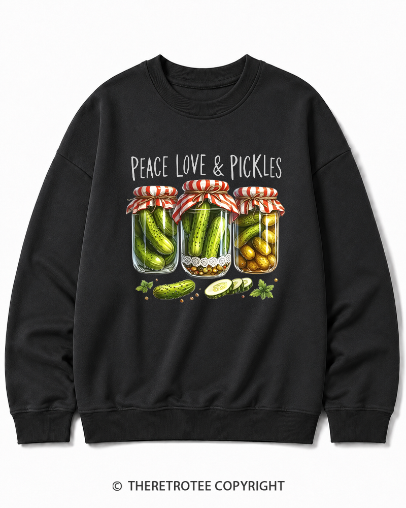 TheRetroTee Dill Pickle 1970s Cotton Sweatshirt