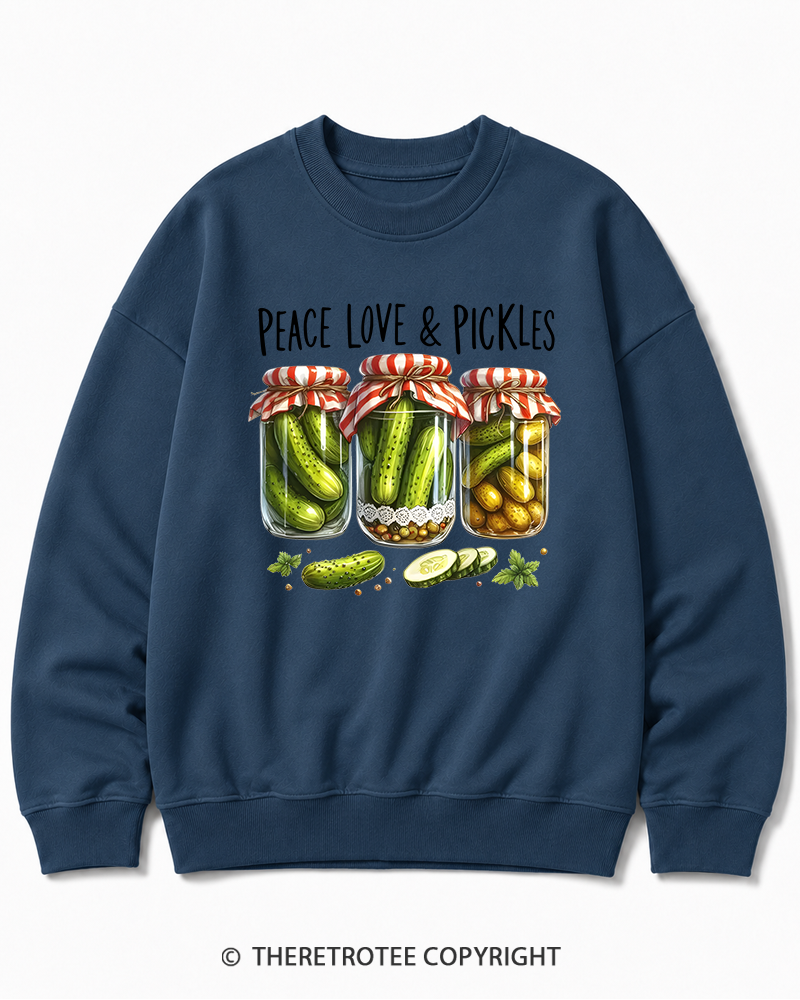 TheRetroTee Dill Pickle 1970s Cotton Sweatshirt