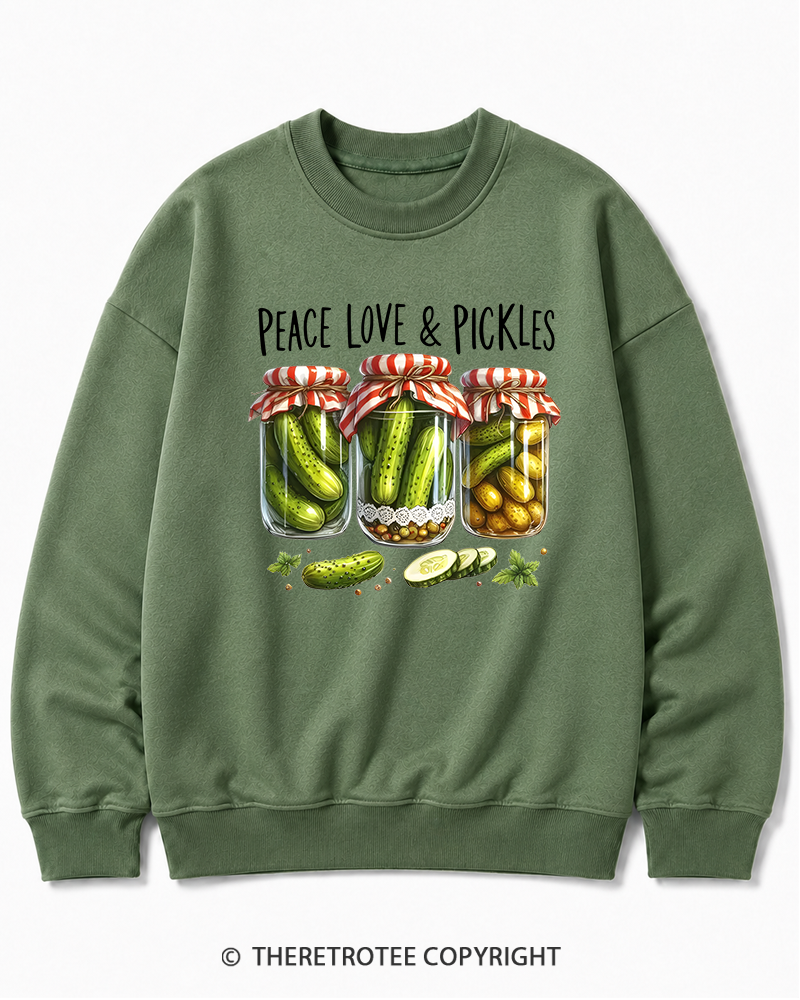 TheRetroTee Dill Pickle 1970s Cotton Sweatshirt