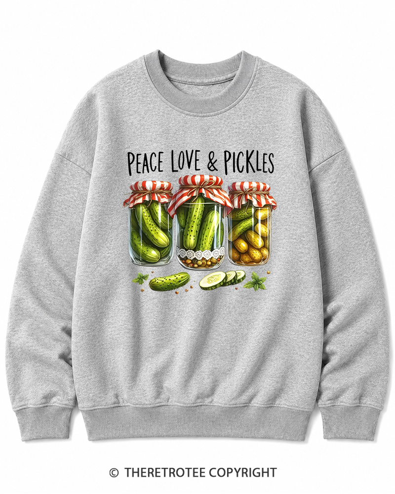 TheRetroTee Dill Pickle 1970s Cotton Sweatshirt