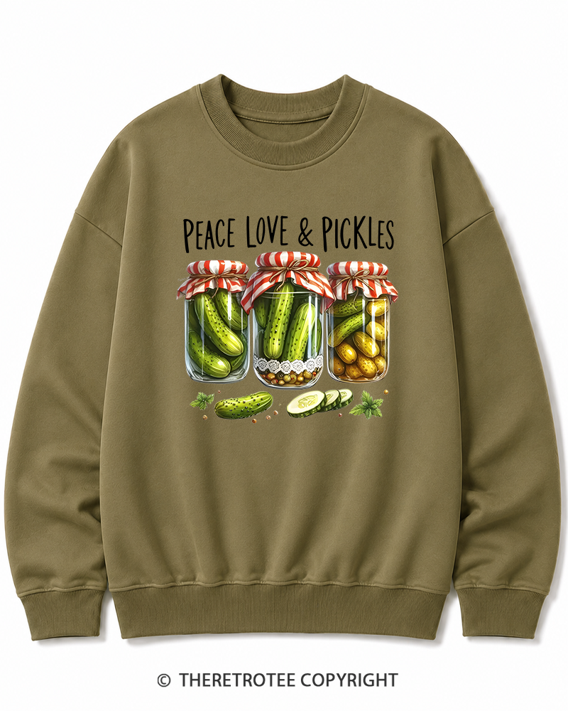 TheRetroTee Dill Pickle 1970s Cotton Sweatshirt