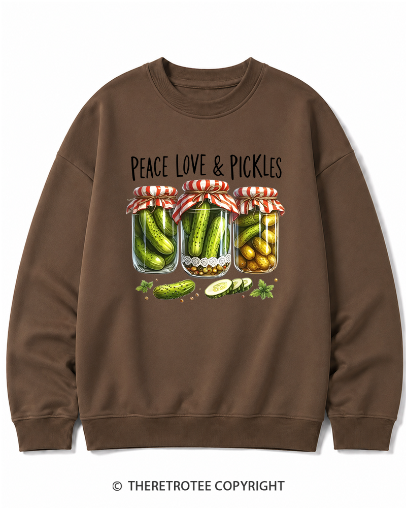 TheRetroTee Dill Pickle 1970s Cotton Sweatshirt