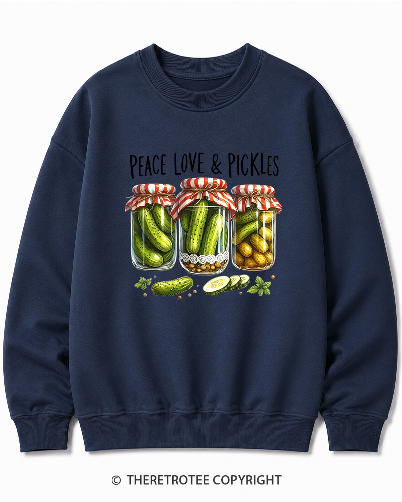 TheRetroTee Dill Pickle 1970s Cotton Sweatshirt