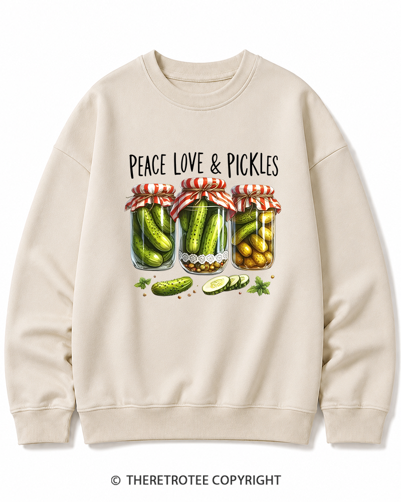 TheRetroTee Dill Pickle 1970s Cotton Sweatshirt