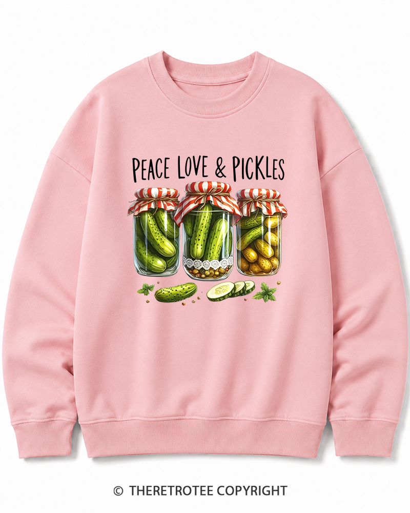 TheRetroTee Dill Pickle 1970s Cotton Sweatshirt